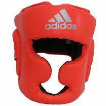 Шолом тренувальний Adidas Speed ​​Headguard з PU шкіри (ADISBHG041, помаранчевый)