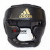 Шлем тренировочный Adidas Speed Headguard из PU кожи (ADISBHG041, черно-золотой)