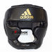 Шолом тренувальний Adidas Speed ​​Headguard з PU шкіри (ADISBHG041, чорно-жовтий)
