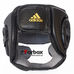 Шолом тренувальний Adidas Speed ​​Headguard з PU шкіри (ADISBHG041, чорно-жовтий)