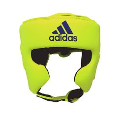Шлем боксерский Adidas Speed Headguard без подбородка PU кожа (ADISBHG042, зеленый)