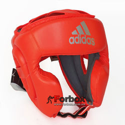 Шлем боксерский Adidas Speed Headguard без подбородка PU кожа (ADISBHG042, оранжевый)