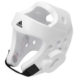 Шлем для тхэквондо Adidas с лицензией WTF (ADITHG01-wh, белый)
