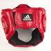Шлем тренировочный Adidas Response Standard (ADIBHG024-RD, бело-красный)