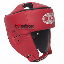 Шлем боксерский Boxer открытый с усиленной защитой макушки (2030-01К, красный)