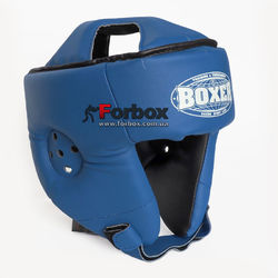 Шолом боксерський Boxer відкритий з посиленим захистом верхівки (2030-01С, синій)