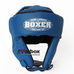 Шолом боксерський Boxer відкритий з посиленим захистом верхівки (2030-01С, синій)