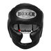 Шлем BOXER тренировочный с полной защитой из нат. кожи (2033-01Ч, черный)
