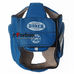Шлем BOXER тренировочный с полной защитой из нат. кожи (2033-01С, синий)
