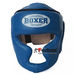 Шолом BOXER тренувальний з повним захистом із нат. шкіри (2033-01С, синій)