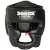 Шлем тренировочный Boxer Full Face из кожзама (2036-01Ч, черный)