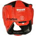 Шлем тренировочный Boxer Full Face из кожзама (2036-01К, красный)