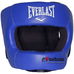 Шолом боксерський з бампером Everlast шкіряний (BO-5240, синій)