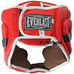 Шлем тренировочный Everlast кожа с полной защитой (BO-5242-R, красный)