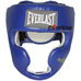 Шлем тренировочный Everlast кожаный Muay Thai (860406, синий)