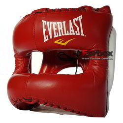 Шлем с бампером Элит MX Headgear Everlast (310400, красно-белый)