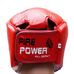 Шолом боксерський для змагань FirePower шкіра (FPHG2, червоний)