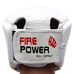 Шлем боксерский для соревнований FirePower FPHG2 кожа белый
