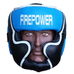 Шлем тренировочный с защитой подбородка из кожи Fire Power (FPHG5-BL, Синий)