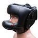 Шлем боксерский с бампером из кожзама Fire Power (FPHGA6, Черный)