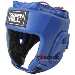 Турнірний шолом Green Hill з акредитацією Федерації боксу України (HGT-9411L, синій)