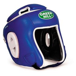 Шлем турнирный Green Hill с усиленной защитой макушки (HGW-9033, синий)