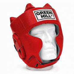 Шолом боксерський Green Hill Sparring шкірзам (HGS-9409, червоний)