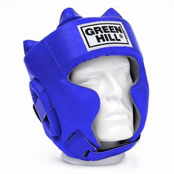 Шолом боксерський Green Hill Sparring шкірзам (HGS-9409, синій)