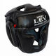 Шлем тренировочный закрытый Lev sport кожа (1305-bk, черный)