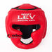 Шлем тренировочный закрытый Lev sport кожзам (1306-rd, красный)