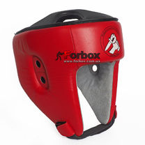 Шлем Федерации рукопашного боя Lev sport кожа (1311FRB-rd, красный)