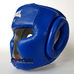 Шлем тренировочный REYVEL кожа (0084-bl, синий)