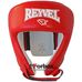 Шлем REYVEL для соревнований кожа с закрытым верхом без знака ФБУ (0115-rd, красный)