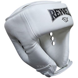 Шлем боксерский вид 2 REYVEL винил (0121-wh, белый)