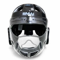 Шолом Smai із захисною маскою чорний (P011B-GRILL)
