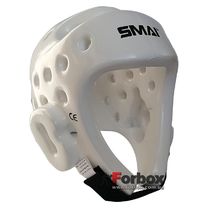 Защитный шлем для тхэквондо SMAI из PU (SM-201, белый)
