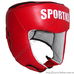 Шлем турнирный с печатью ФБУ кожа SportKo (1717-rd, красный)