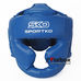 Шлем закрытый тренировочный Sportko FULL FACE (ОД3-BL, синий)