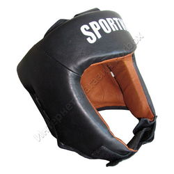 Шолом боксерський Sportko шкіра (шк, чорний)