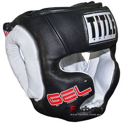 Тренировочный боксерский шлем Title GEL WORLD FULL FACE (GTHGF, черный)