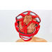 Шлем с бампером Twins из натуральной кожи (HGL-10-RD, красный)