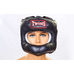 Шлем боксерский с бампером кожаный Twins (HGL-9-BK, черный)