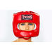 Шлем боксерский с бампером кожаный Twins (HGL-9-RD, красный)