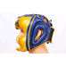 Шлем боксерский с полной защитой кожаный Twins (HGL3-TW4G-BU, сине-желтый)