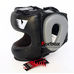 Шлем боксерский с бампером кожаный Velo (BO-6636-BK, черный)