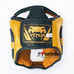 Шлем тренировочный Venum Elite кожаный с полной защитой (VL-8312-BK, черно-золотой)