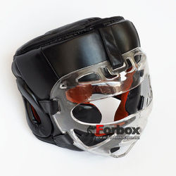 Шлем для единоборств с пластиковой маской Venum (VL-8348-BK, черный)