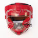 Шолом для єдиноборств з пластиковою маскою Venum (VL-8348-R, червоний)