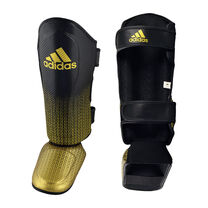 Захист гомілки та стопи Adidas WAKO Semi-Contact (ADIKBSI300-BKGD, чорно-золотий)