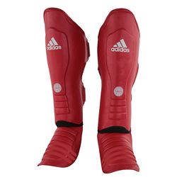 Защита голени и стопы Adidas WAKO Semi-Contact (WAKOGSS11-RD, красный)